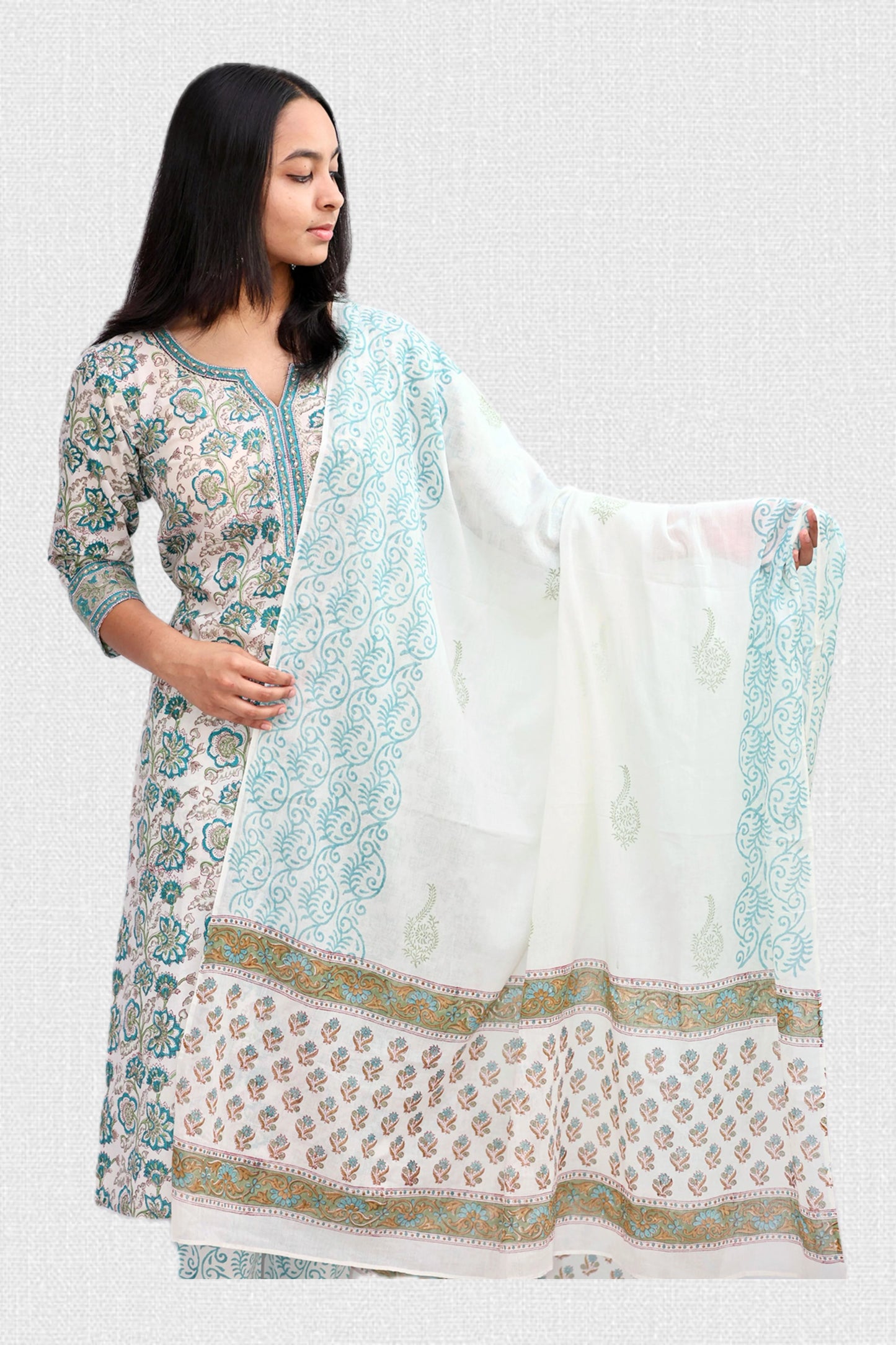 Neel Bahaar Cotton Kurta