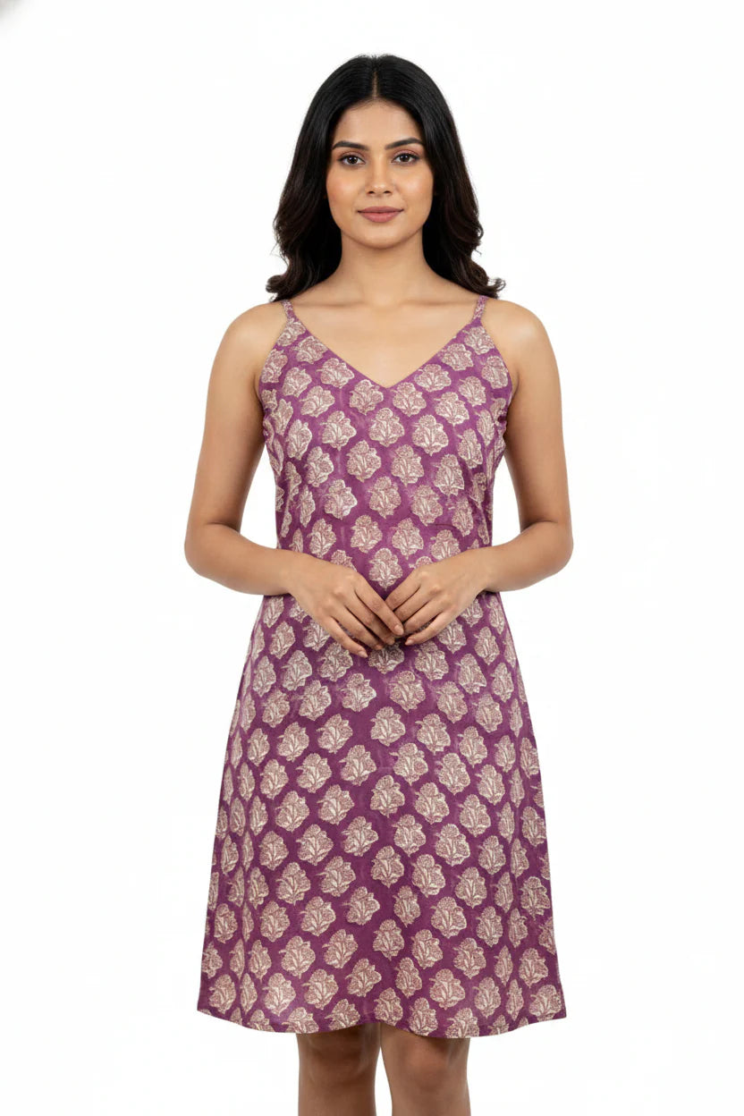 Magenta Classic Ethnic Dress
