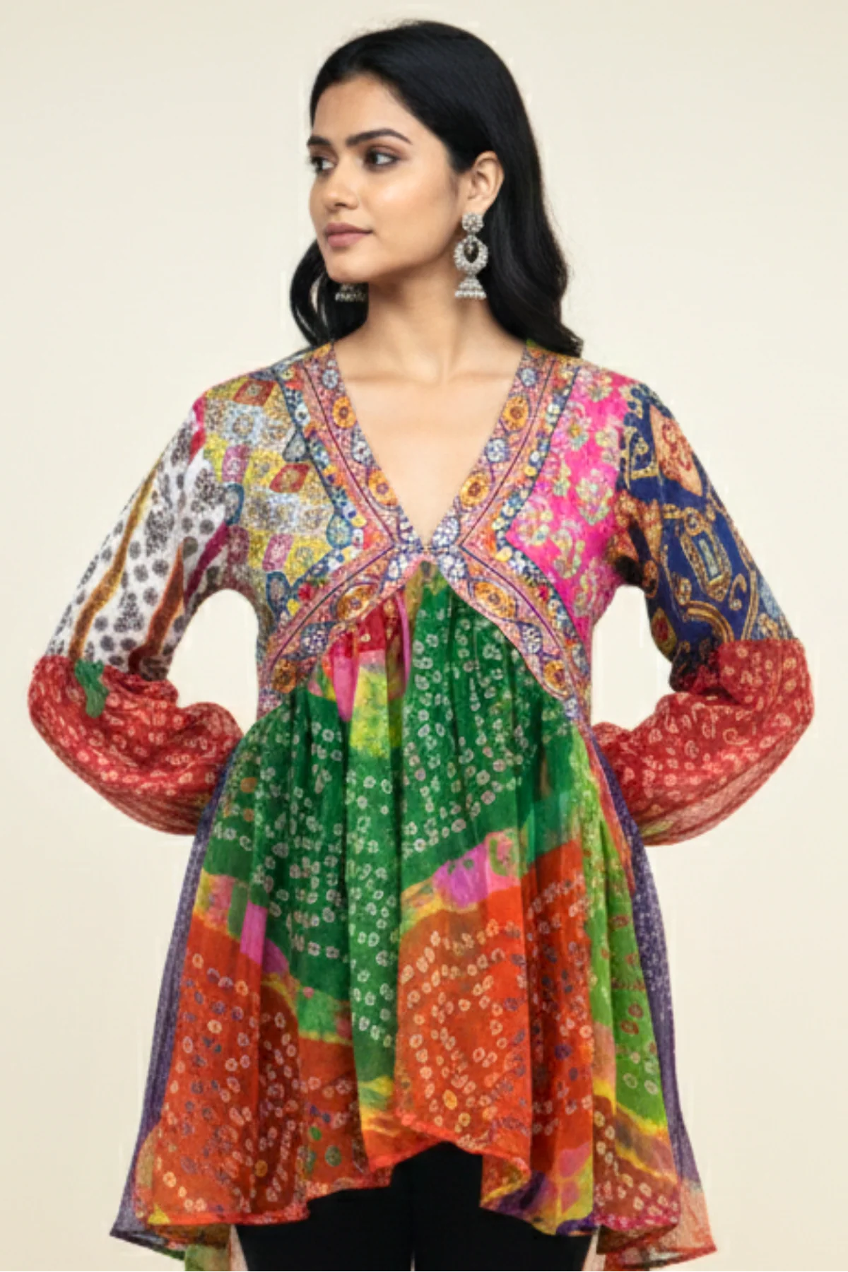 Nav-Rang Kalaai Heritage Top