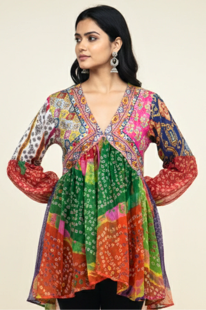 Nav-Rang Kalaai Heritage Top
