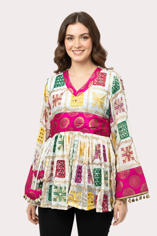 Vibrant Viraasat Peplum Top