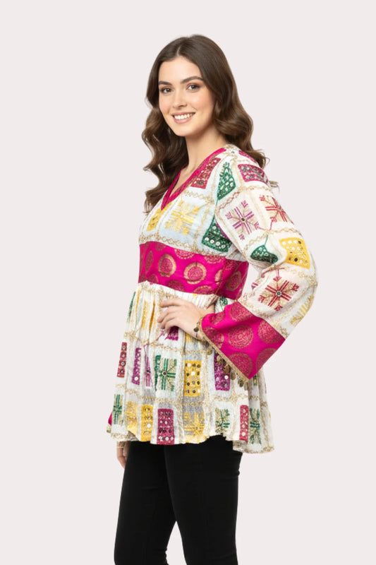 Vibrant Viraasat Peplum Top