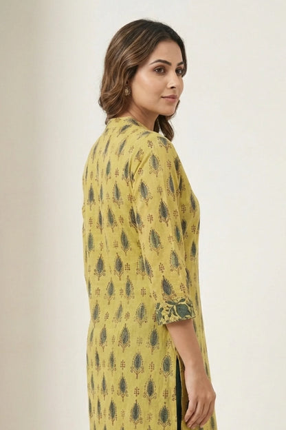 Nav Aarohi Mustard Kurta