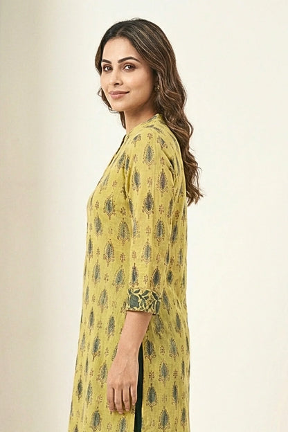 Nav Aarohi Mustard Kurta