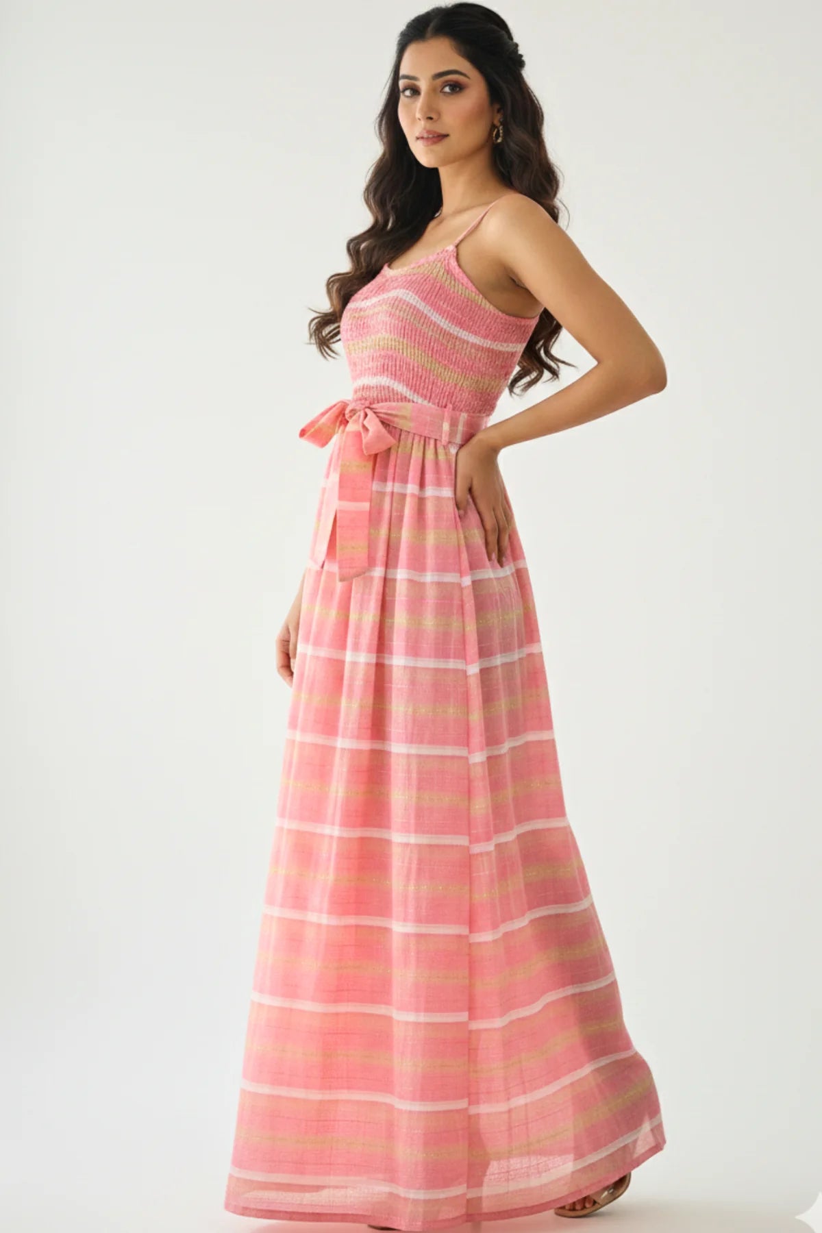 Ira Pastel Breeze Stripe Dress