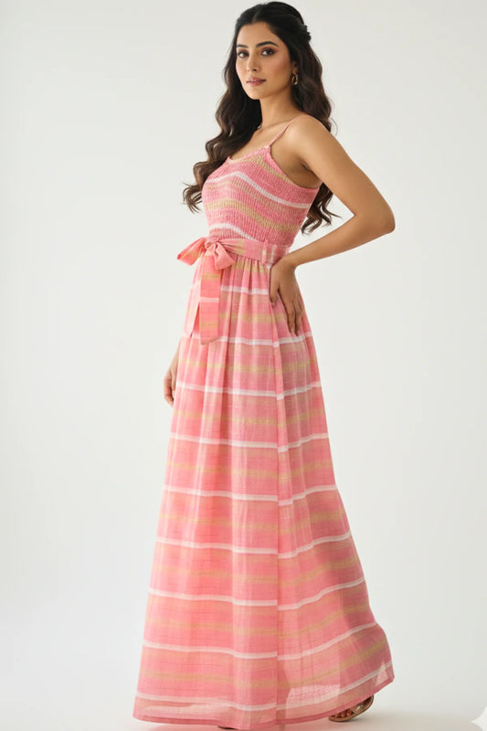 Ira Pastel Breeze Stripe Dress