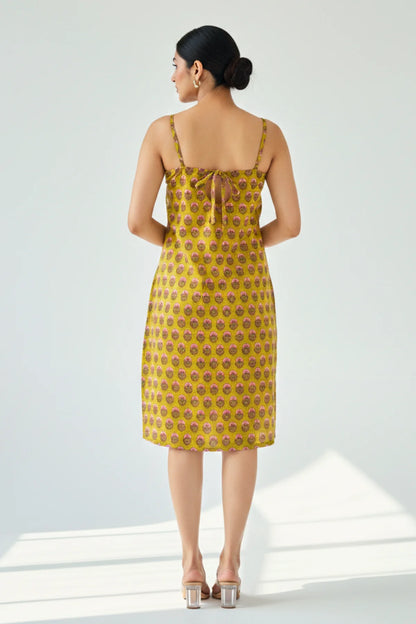 Mustard Meadow Cotton Dress