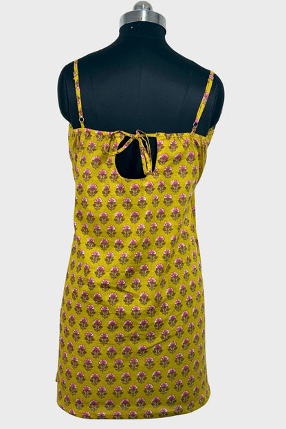 Mustard Meadow Cotton Dress