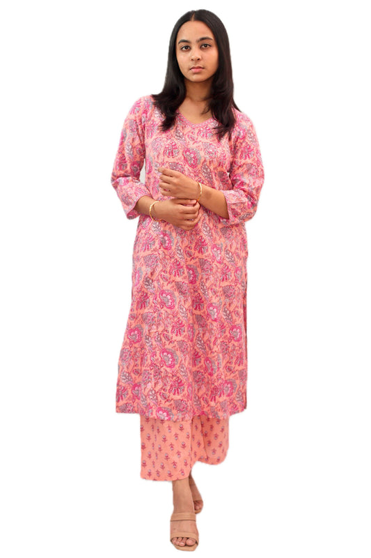 Kesar Kohra Cotton Kurta