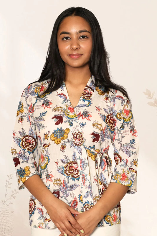 Spring Serenade Floral Top
