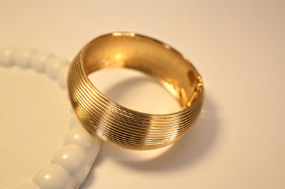 The Golden Pleat Cuff
