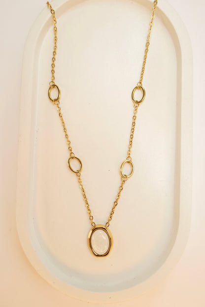 The Mother of Pearl Stream Necklace