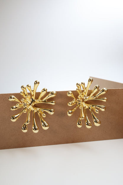 The "Liquid Gold Starburst" Earrings