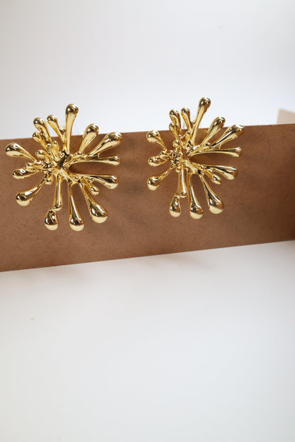 The "Liquid Gold Starburst" Earrings