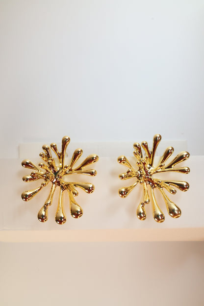 The "Liquid Gold Starburst" Earrings