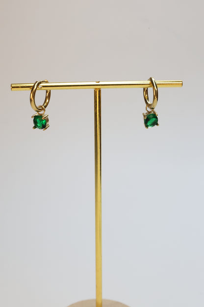 The "Emerald Whisper" Hoop