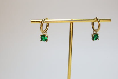 The "Emerald Whisper" Hoop