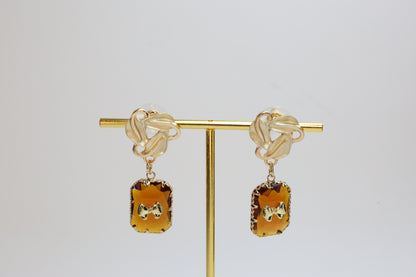 Caramel Gem Studs